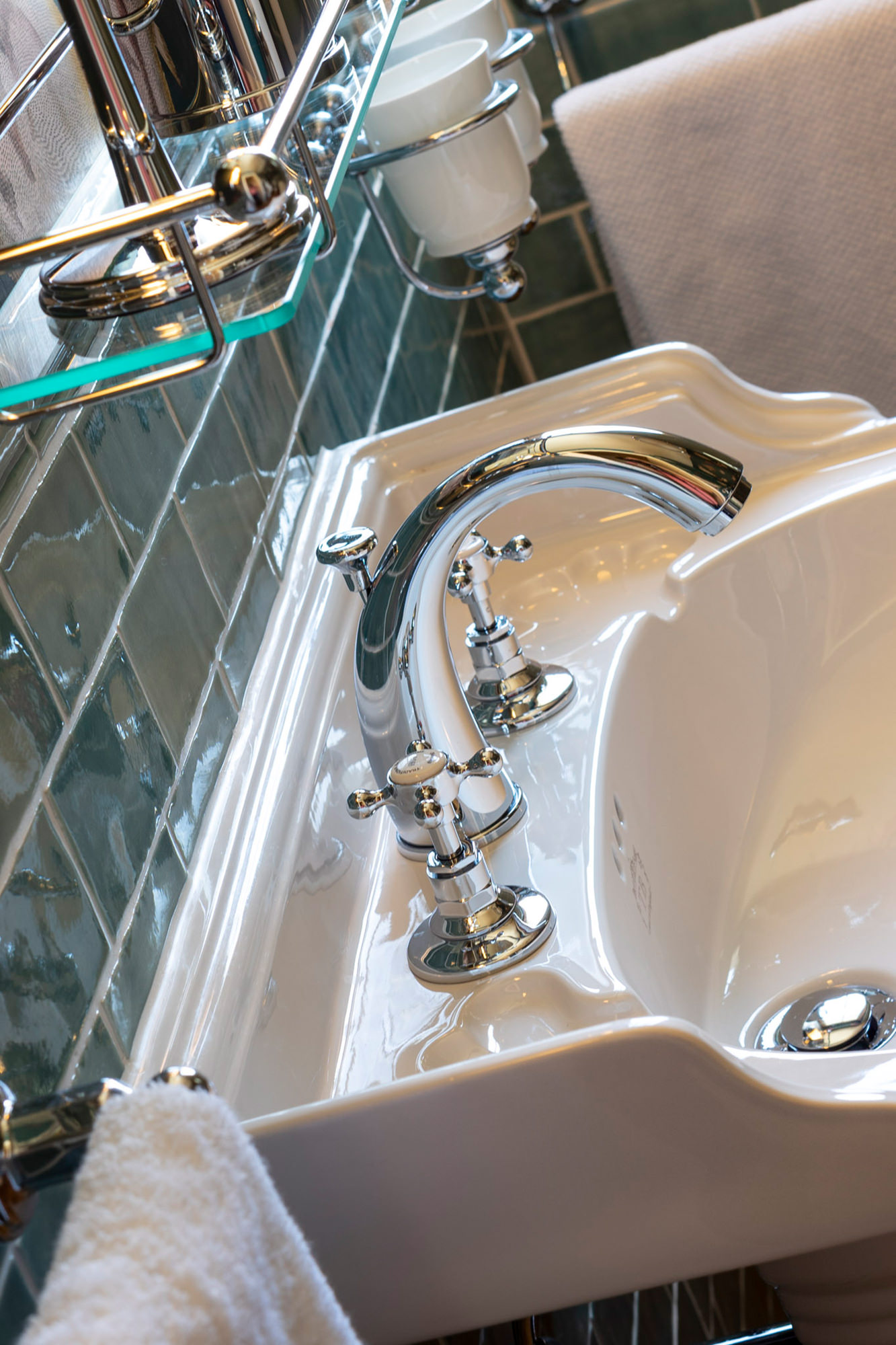 Traditional bathrooms ЛОНДОН однорычажный смеситель для умывальника HIGH Tb404.614.nk LONDON - Вид №2