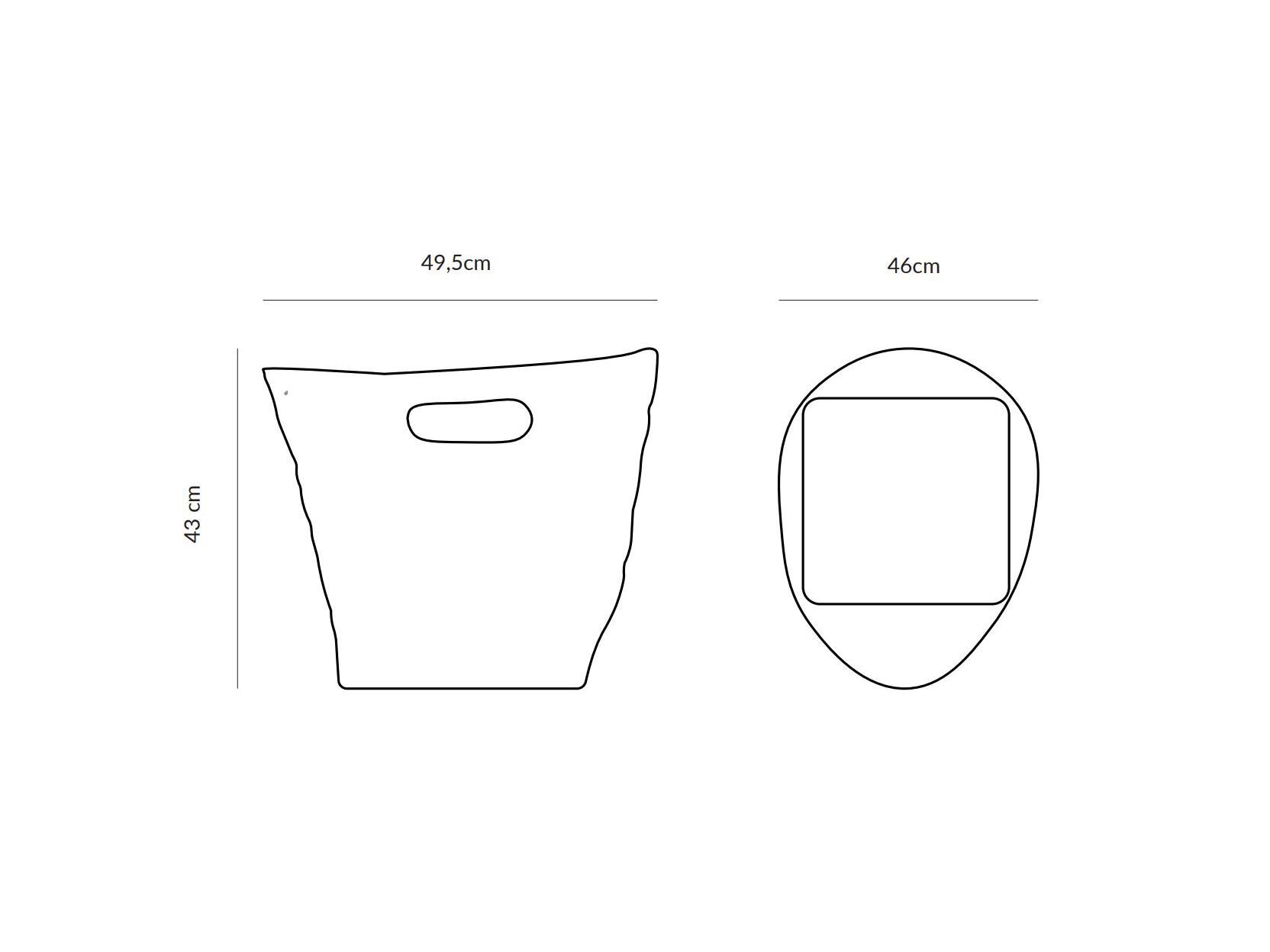 Перерабатываемый двухкомпонентный садовый горшок из смолы Ellemura Sac ARCH-00122969 - Вид №8