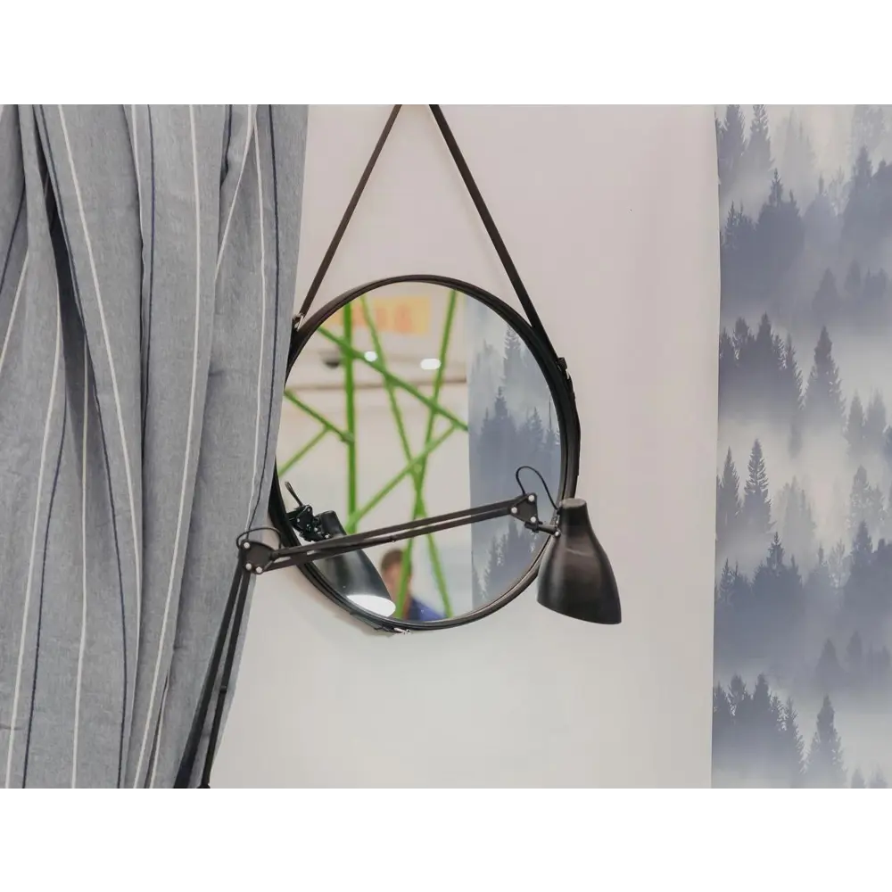 Зеркало  Ø50 см цвет чёрный SWENSA BSR-0087BK-50 STLM-2033469