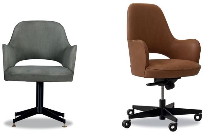 BAXTER Кожаное офисное кресло с регулируемой высотой на колесиках Colette sun-id-1486209 - Вид №3
