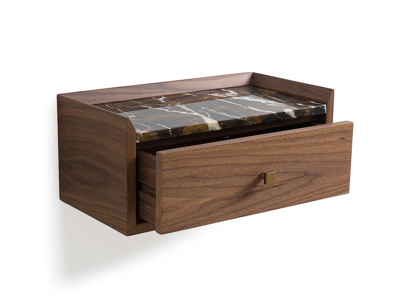 Подвесная тумбочка из дерева и мрамора с ящиками AMPM Noham ARCH-00058778