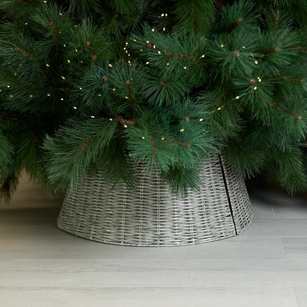 Корзина декоративная для елки KREAFORTA 60x26 см серый 89420784 STLM-1584047