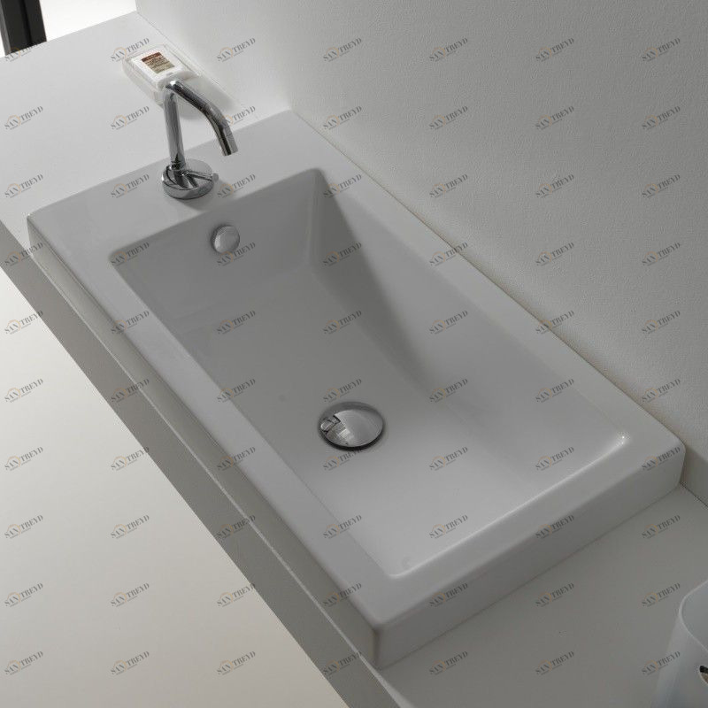 19015 Накладная раковина под столешницу  овальная Ceramica Hidra 