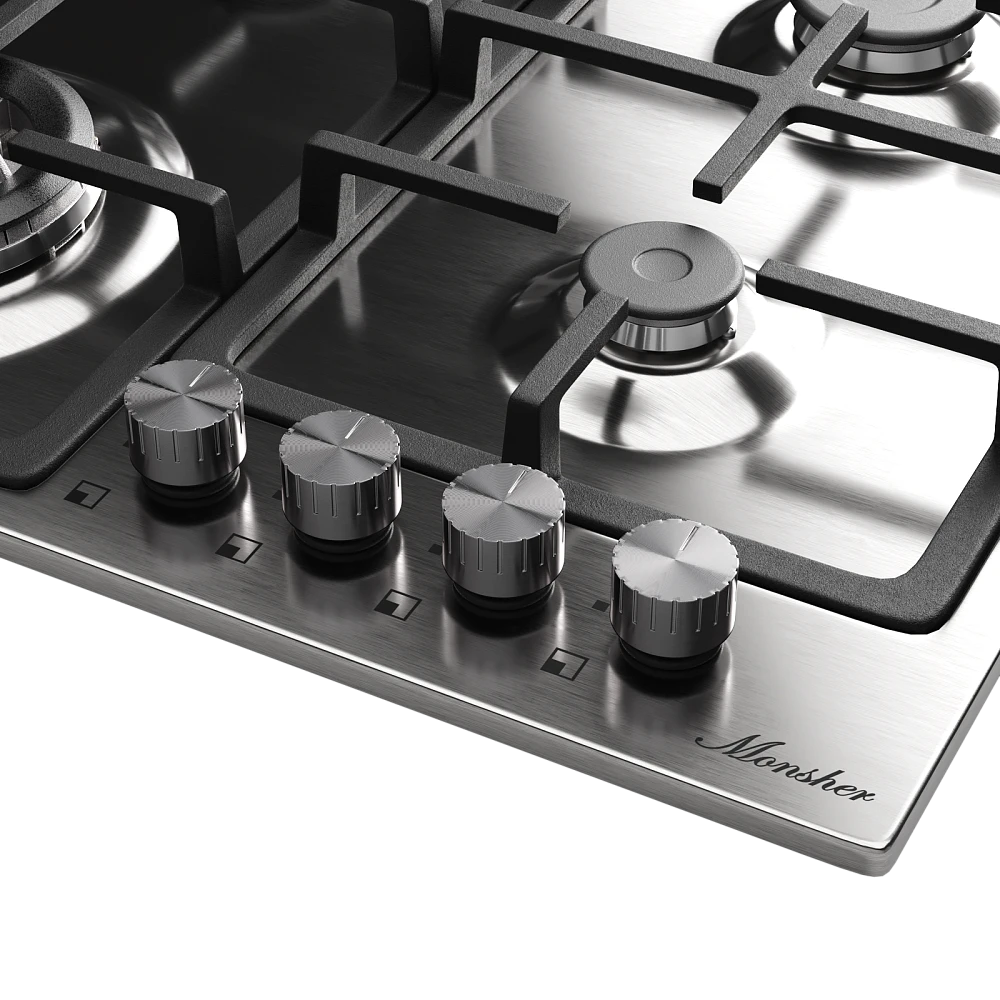 9121446 Газовая варочная поверхность Monsher MSG 61 Acier STDN-0058143 - Вид №2