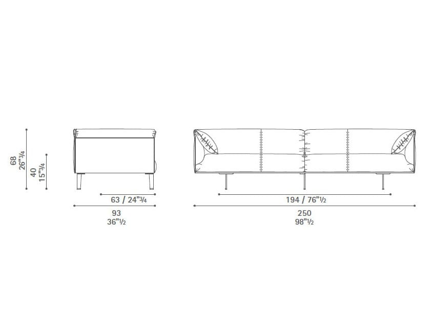 Кожаный диван Poltrona Frau коллекция-диваны и кресла ARCH-00139715 - Вид №7