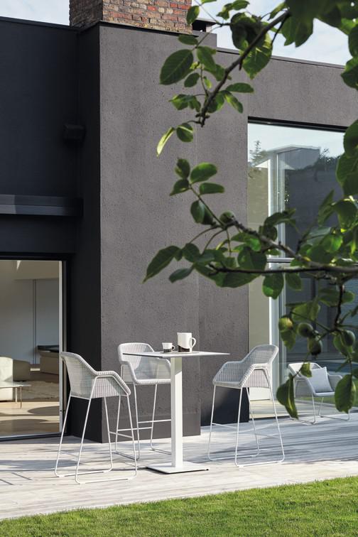 MNST1247 Обеденный стол pa lava ⌀80см Manutti Napoli - Вид №9