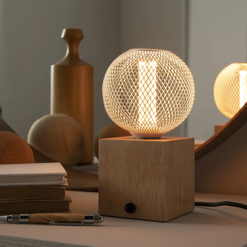 Настольная лампа KREAFORTA Bokon цвет дуб натуральный STLM-2200555 - Вид №6