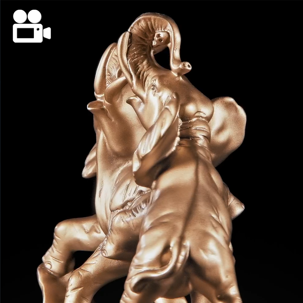 22050 Статуэтка Играющие Слоны Бронза BOGACHO 4627138191682