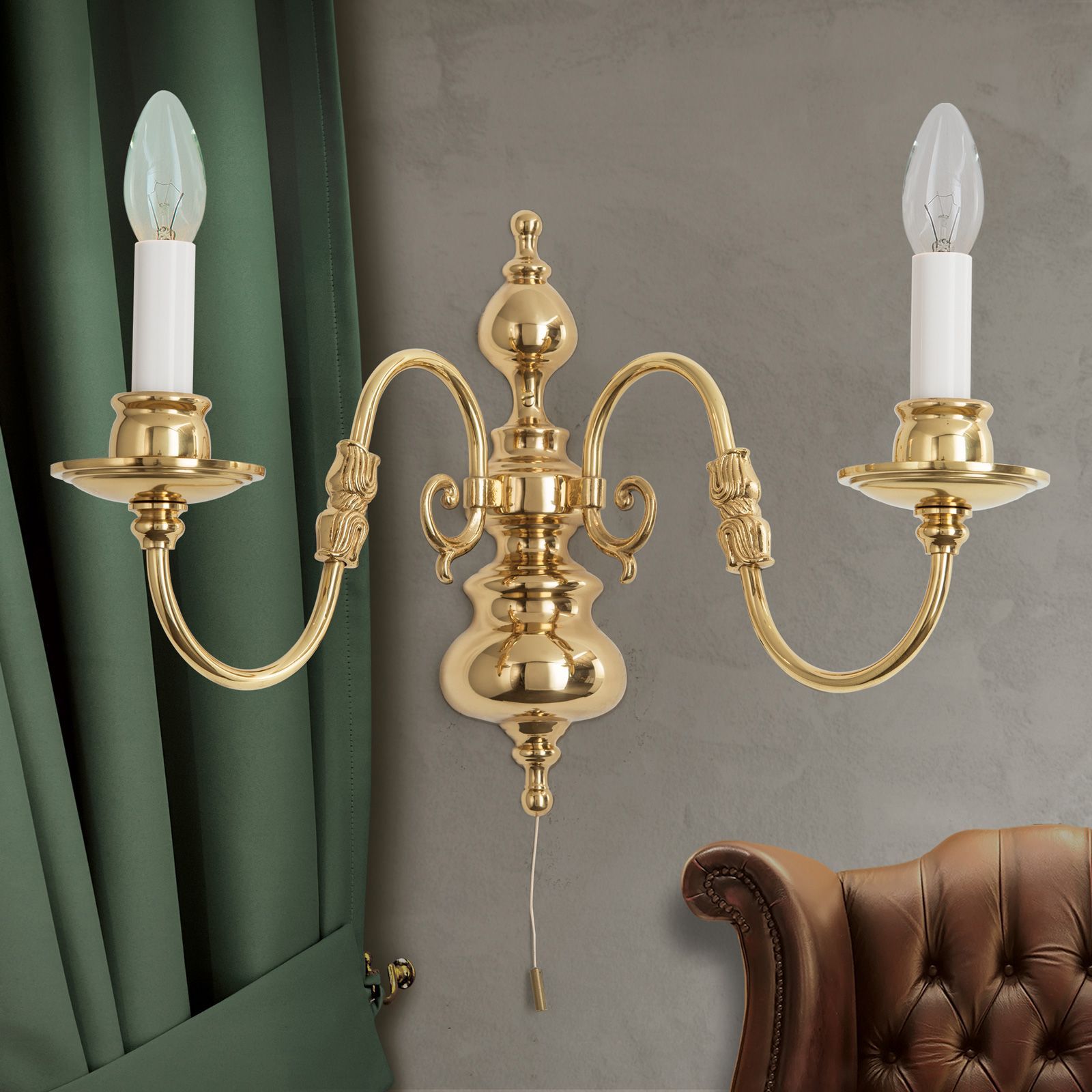 Латунный настенный светильник Orion Flämisch ARCH-00039305 - Вид №3