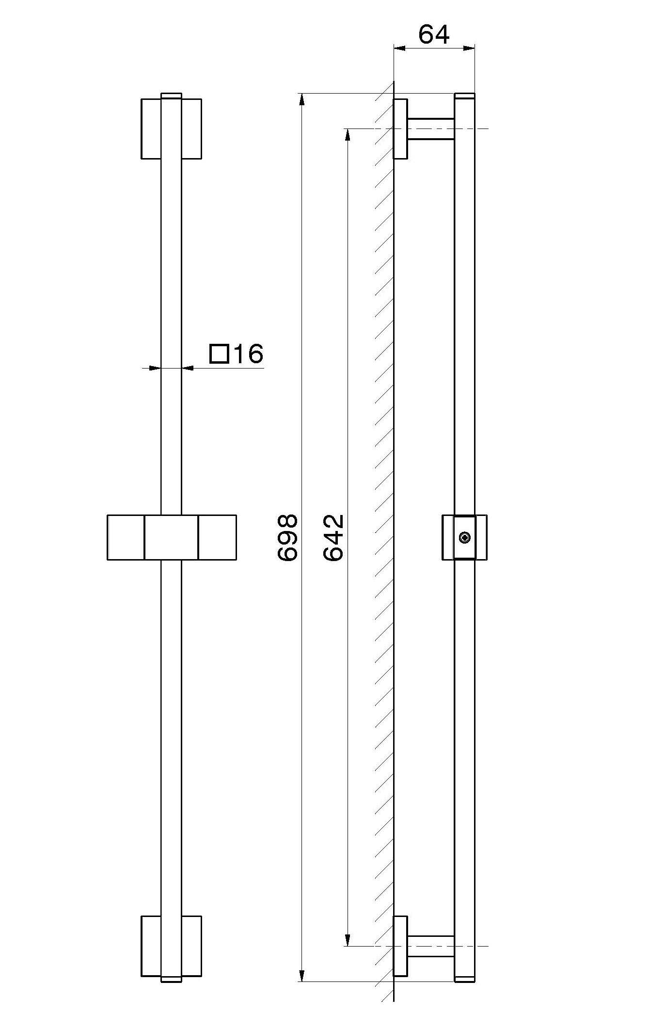 Латунный стержень Newform набор для душа ARCH-00043072 - Вид №1