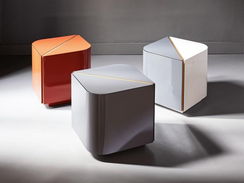 Meridiani Прикроватная тумбочка из лакированной древесины с ящиками Edition shine sun-id-1409881 - Вид №2