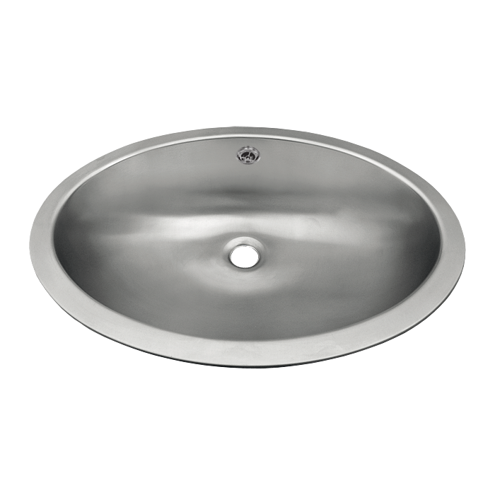 93630 Нержавеющий углублённый овальный умывальник SANELA 