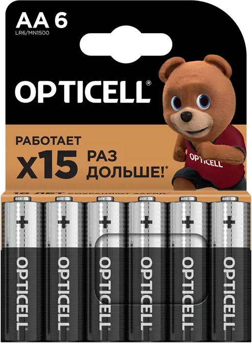 Алкалиновые батарейки Santreyd Opticell Basic AA 6 шт — надежное питание для дома 89361706