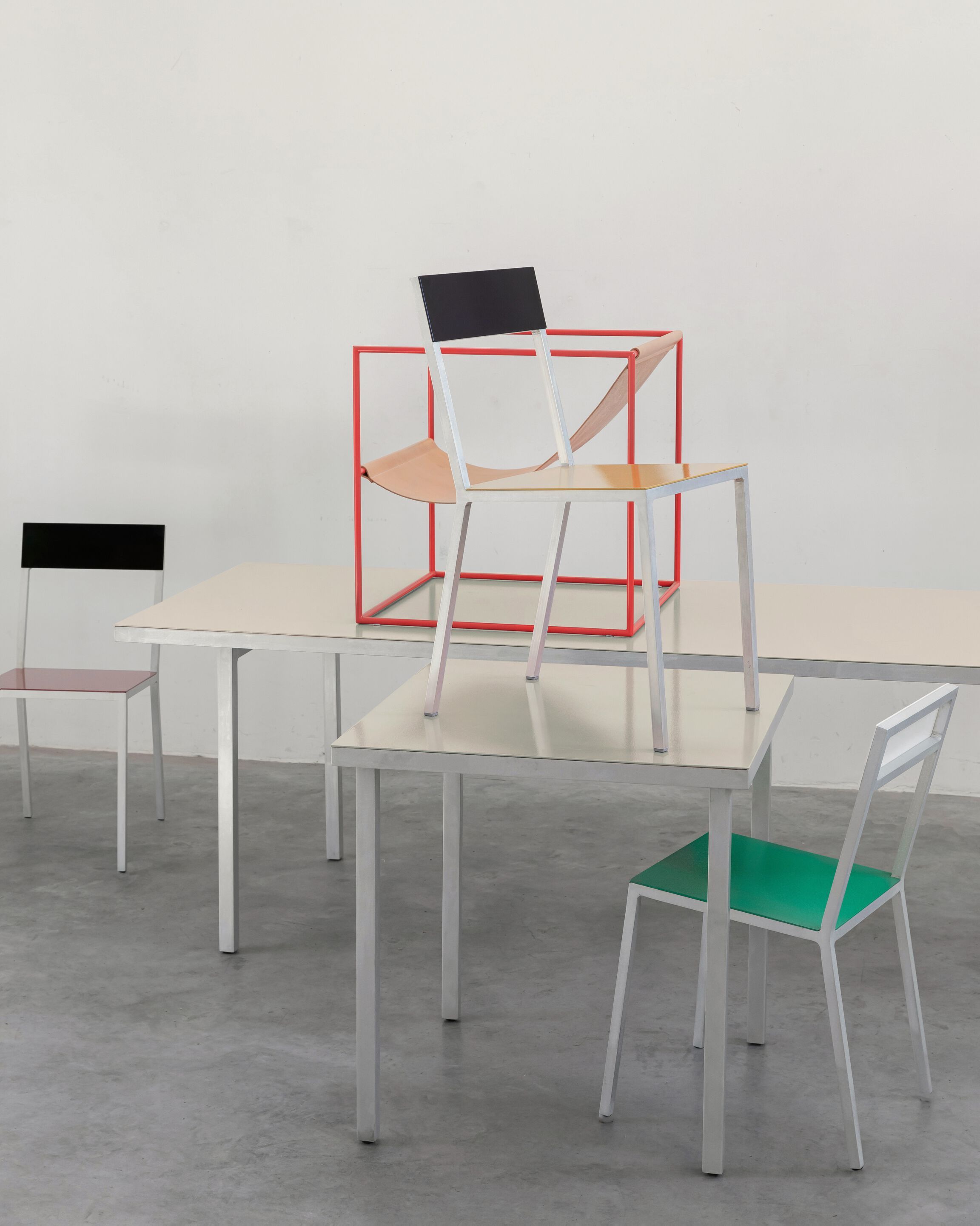 Алюминиевый стул с открытой спинкой valerie_objects ALU CHAIR ARCH-00088703 - Вид №14