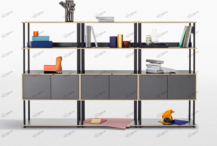 BENE Модульный книжный шкаф открытого типа Studio sun-id-1369066