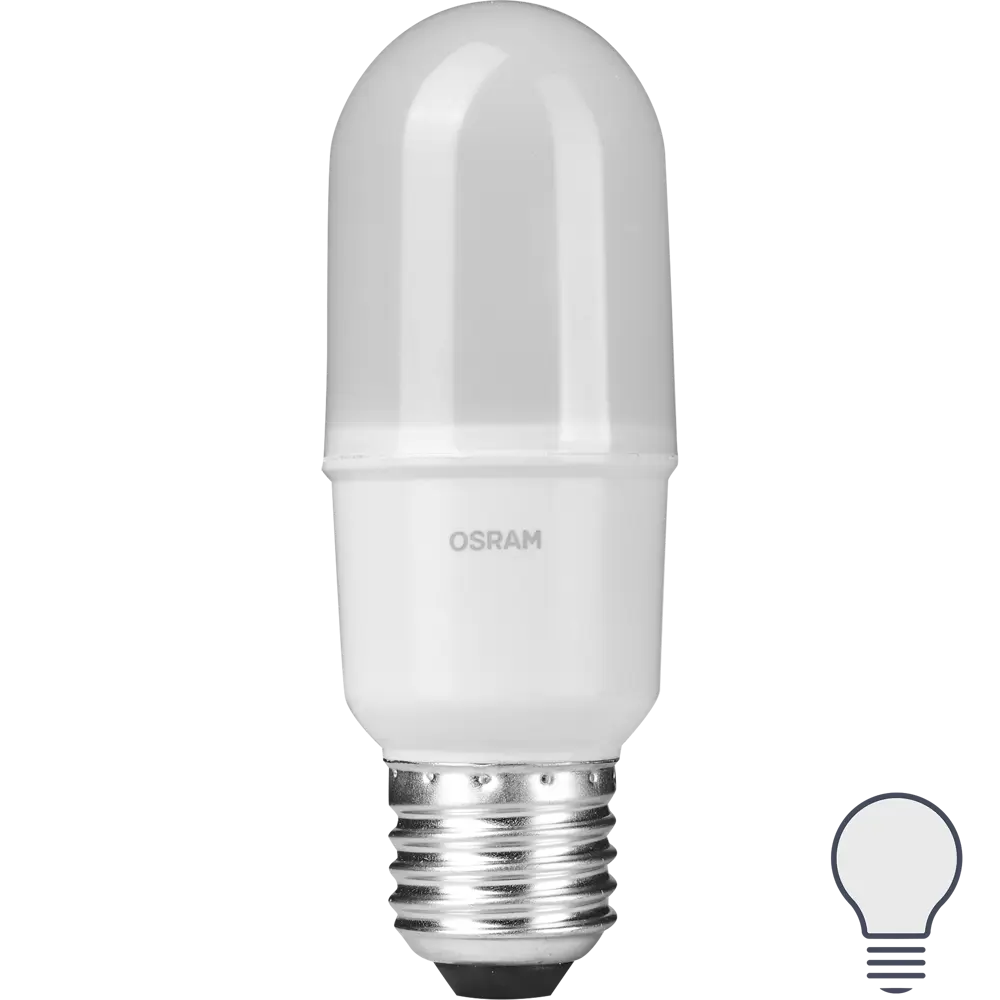 Лампа светодиодная Osram E27 10 Вт цилиндр матовая 1050 лм холодный белый свет 82610677 STLM-2067207 