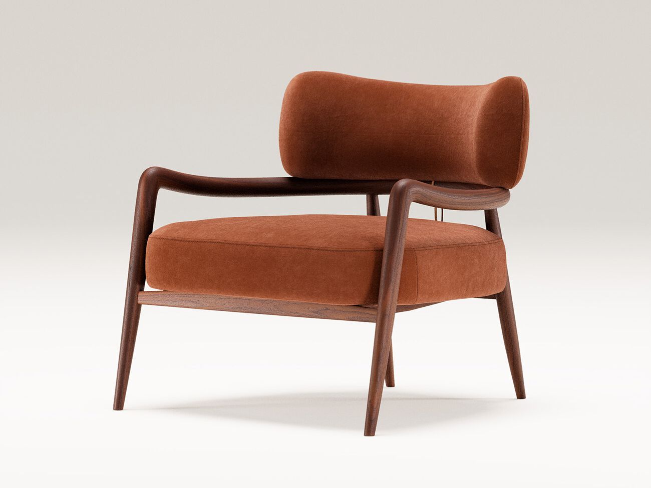 Кожаное кресло с подлокотниками Wewood BOTERO ARCH-00023747