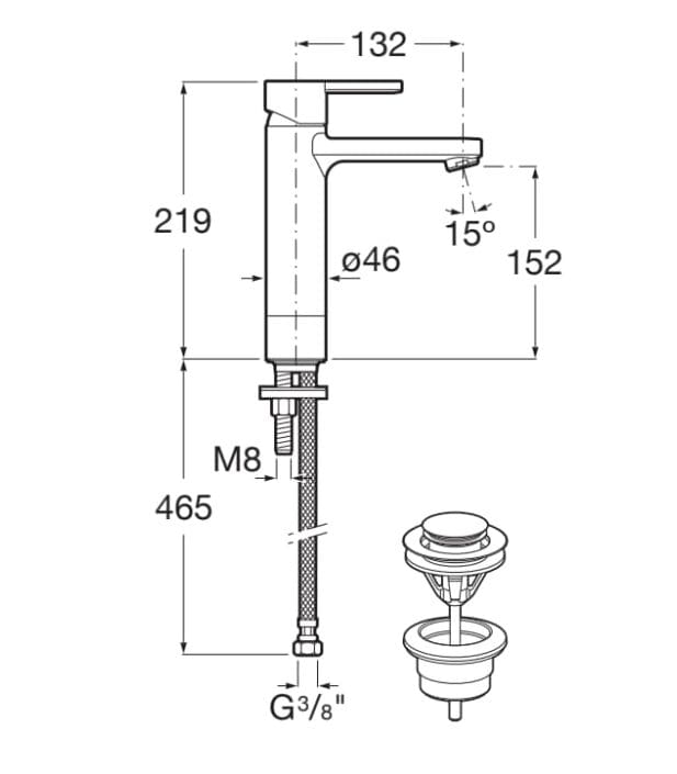 Смеситель для раковины с раковиной Roca Naia ARCH-00143792 - Вид №3