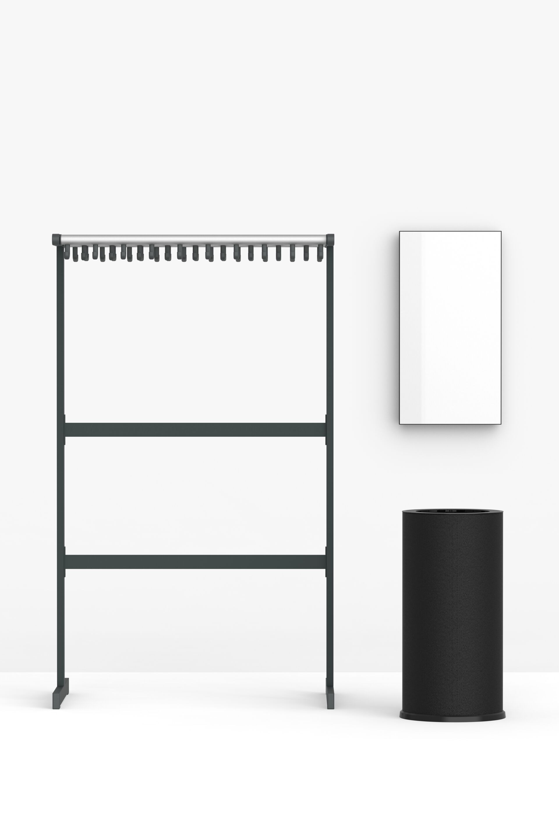 Стальная стойка для мусора с порошковым покрытием с крышкой FUNCTIONALS Revolved ARCH-00149185 - Вид №13