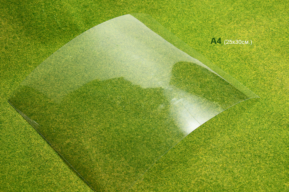 090-pvc-004 Лист ПВХ прозрачный для иммитации окон 25 х 30 см Morrison 