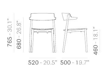 Деревянное кресло Pedrali Nemea ARCH-00102147 - Вид №7