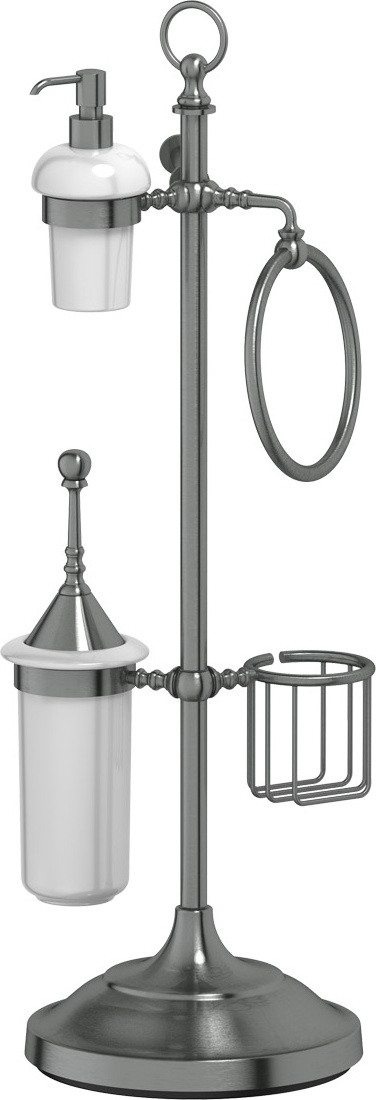 STI 435 Стойка с 5-ю аксессуарами для туалета с биде 80 cm 3SC STILMAR ANTIQUE SILVER Treesseci 3SC