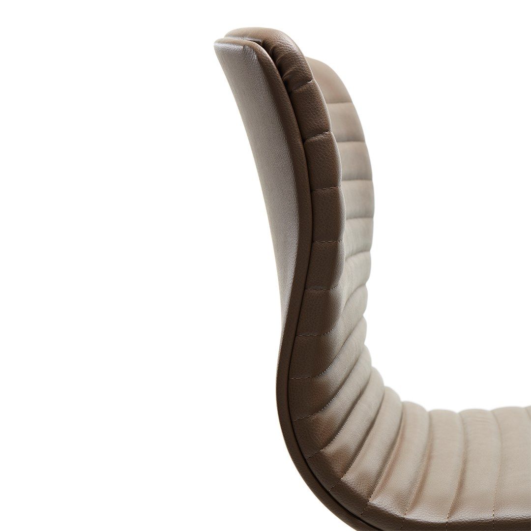 Мягкое кресло с поворотным основанием из нержавеющей стали VAGHI Union Guest ARCH-00032145 - Вид №2