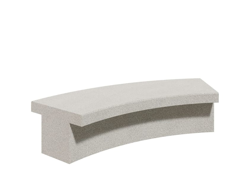 Изогнутая бетонная скамья без спинки amop Wise ARCH-00032785