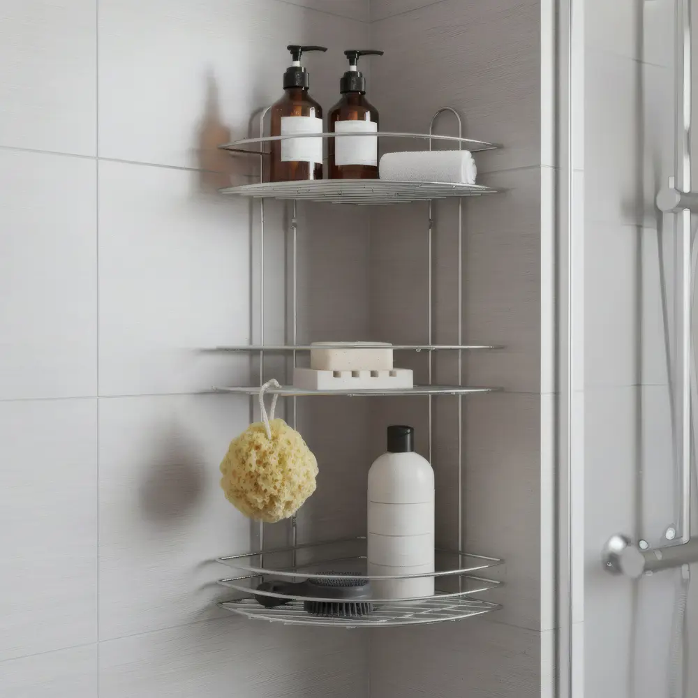 Полка для ванной Lemer Nil 23.5x58.5 см металл цвет хром STLM-2069122 - Вид №1