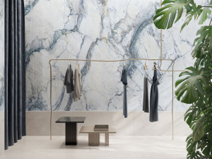 Пол / керамогранит с мраморным эффектом