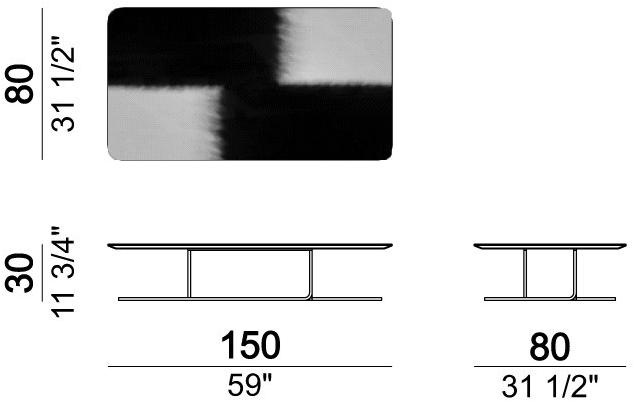 Arketipo Прямоугольный журнальный столик из мдф и металла sun-id-1409243 - Вид №4