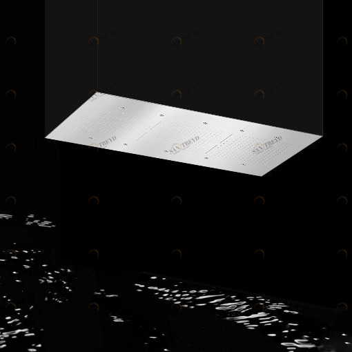 Тропический душ 2000х1000 PIASRET20004CNT_IXL Geda Nextage Shower Plates с четырьмя каскадами, небулайзерами и хромотерапией Душевая головка Shower Plates PIASRET20004CNTIXL