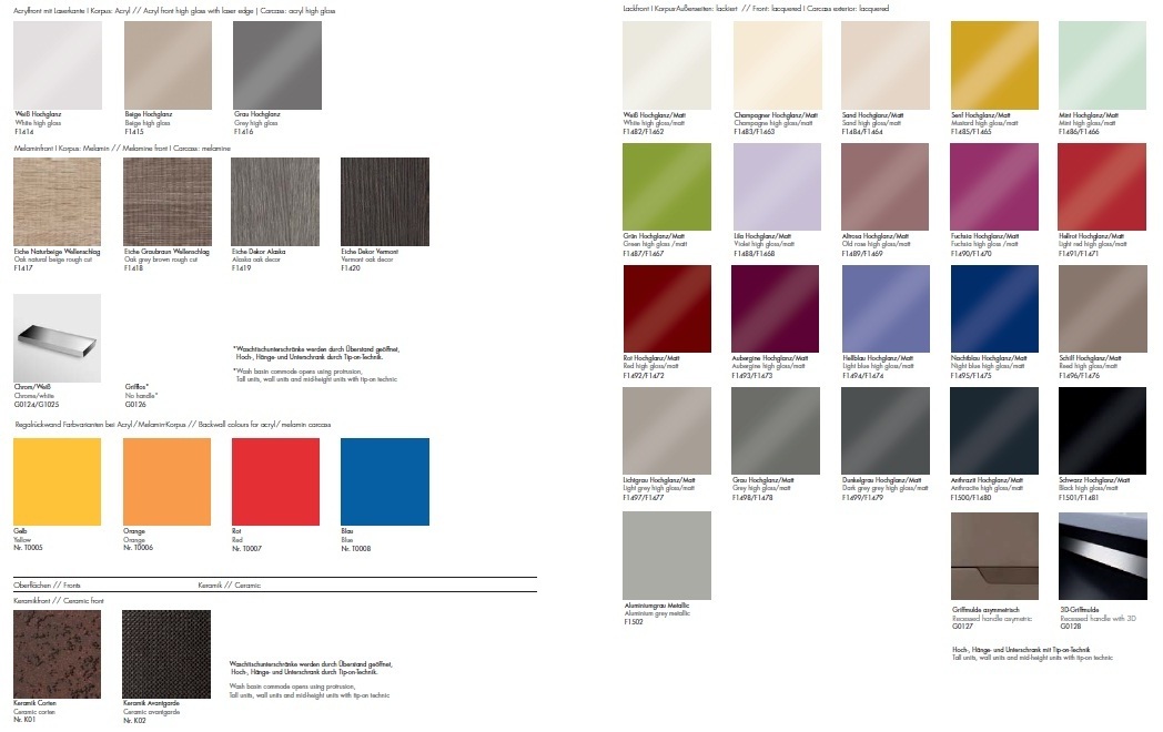 Композиция №6 Conceptwall Collection комплект мебели для ванной комнаты Burgbad 42047 - Вид №2