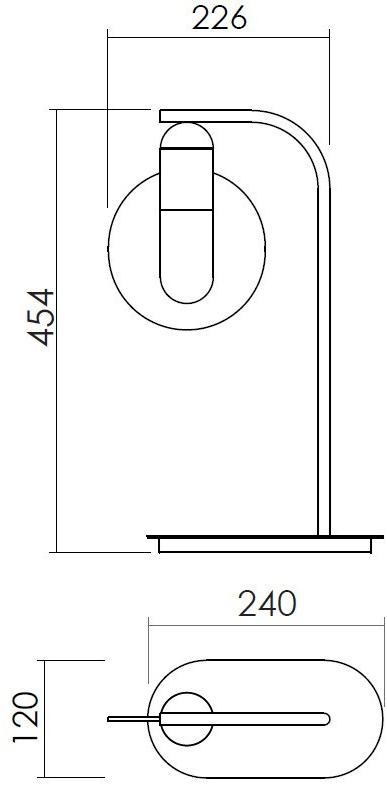 NEXO LUCE Светодиодная настольная лампа из стали Oxen table lamp 7012d1 - Вид №5