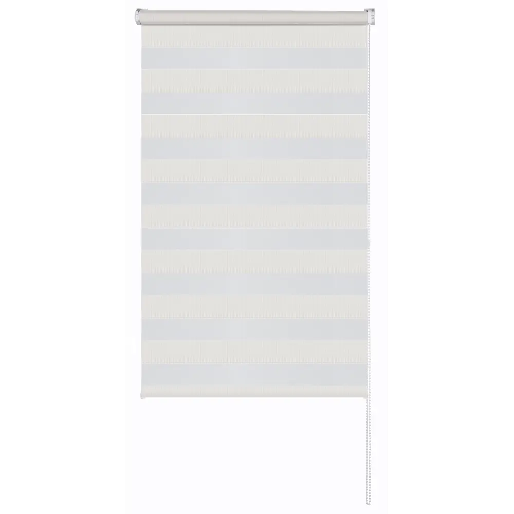 Штора рулонная день-ночь Петер 100x160 см экрю MIAMOZA Промо 2025 STLM-2109500