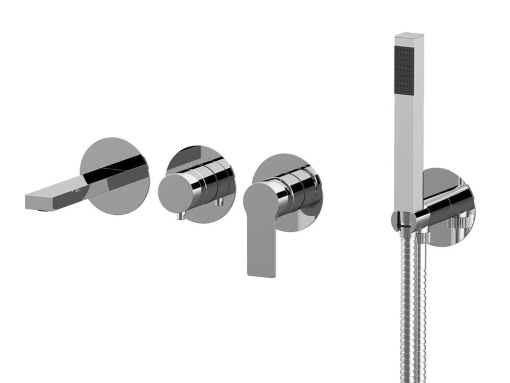 Встраиваемый однорычажный смеситель для душа с ручным душем Daniel Rubinetterie Reflex ARCH-00056033 - Вид №1