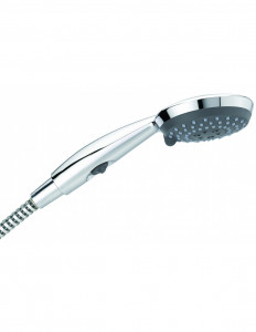 908400 000 00  Душевая лейка Go Stop, 2 режима струи, экономия воды, хром Valentin Хром
