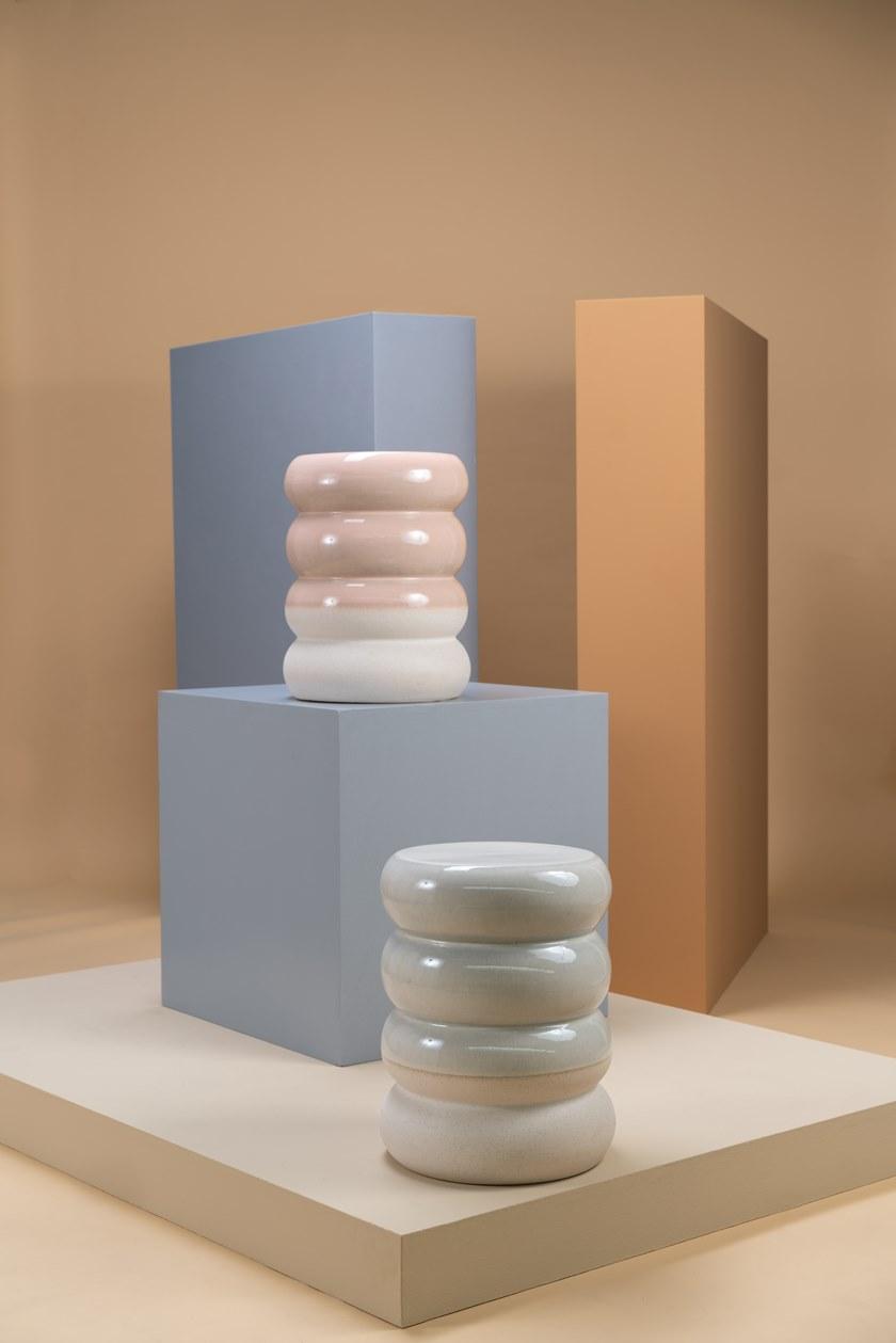 Pols Potten Низкий лакированный табурет из керамогранита sun-id-1446743 - Вид №6