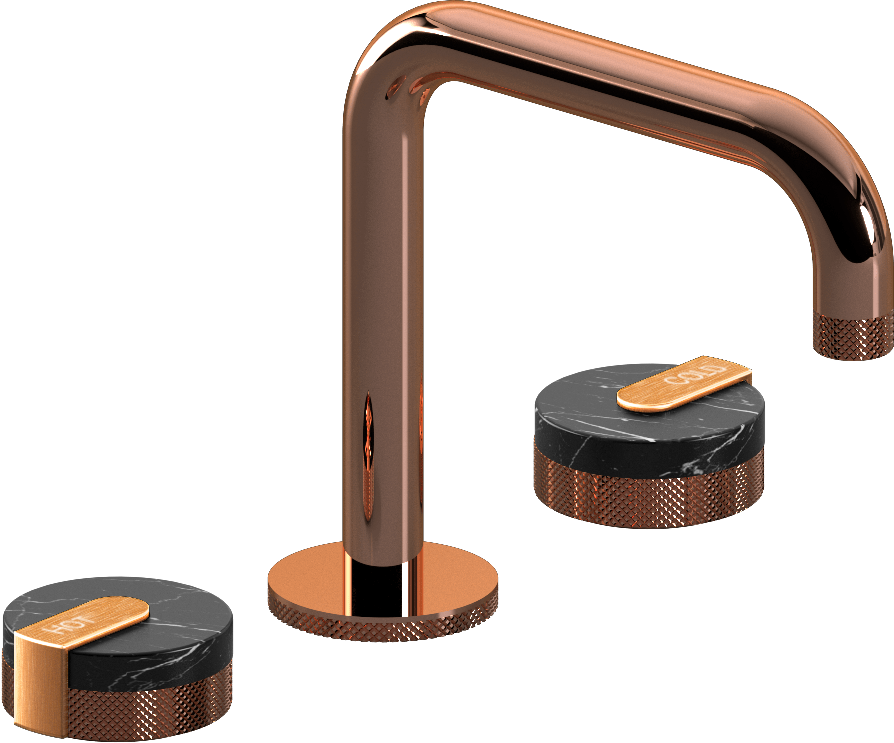 E-11511-R2MB-L1BRG-RG Смеситель для умывальника на 3 отвертия GRAFF MOD+