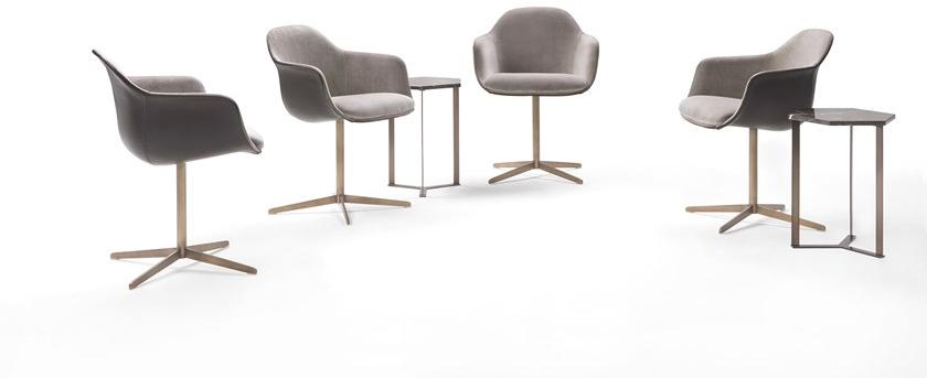 Marelli 4-спицевый тканевый стул с подлокотниками sun-id-1367303 - Вид №6