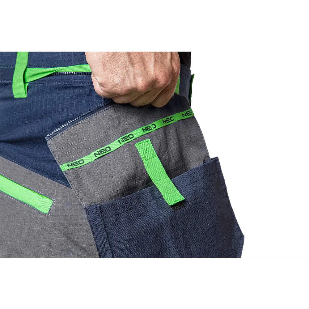 Брюки рабочие Neo Tools Premium серые/темно-синие/зеленые хлопок размер M рост 178-181 STLM-2000241 - Вид №8