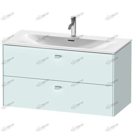 BR431300909 Тумбочка подвесная Brioso #BR4313 1020 x 479 мм Светло-голубой матовый декор Duravit