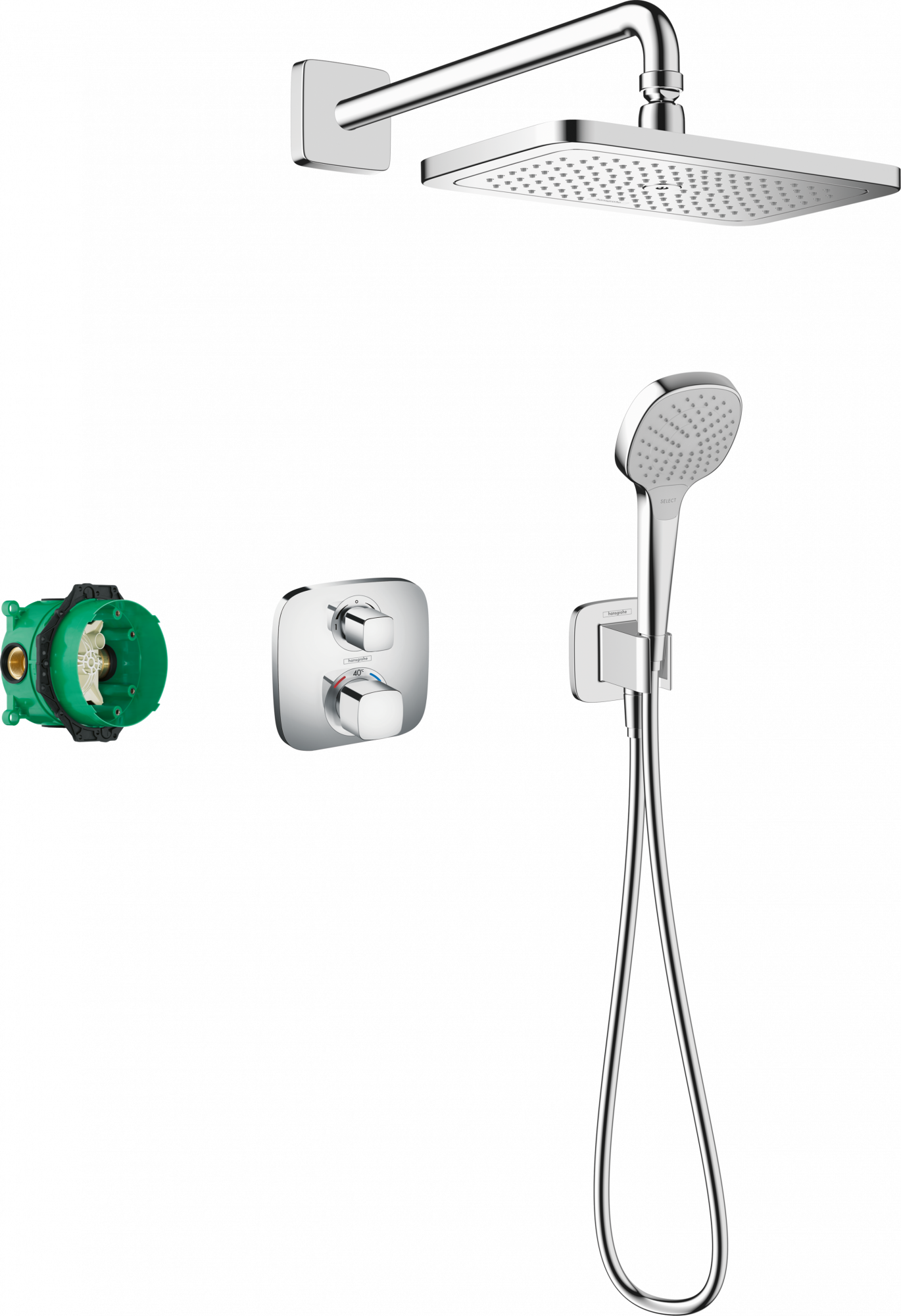 27953000 Croma E Душевая система 280 1jet с Ecostat E Hansgrohe 