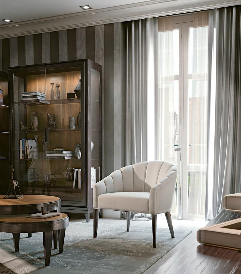 Arte Brotto Мягкое кожаное кресло с подлокотниками Segreti S94 - Вид №1