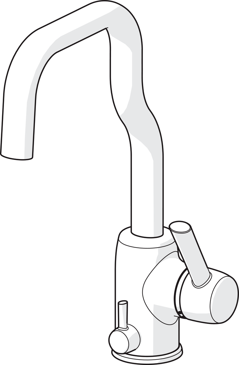 Oras 8535 Смеситель для кухни с клапаном 8535 LA CUCINA ALESSI Хром  - Вид №3