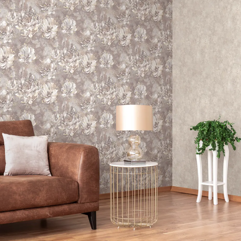 Обои флизелиновые Ateliero Prosecco коричневые 1.06 м 989016 STLM-2125284 - Вид №3