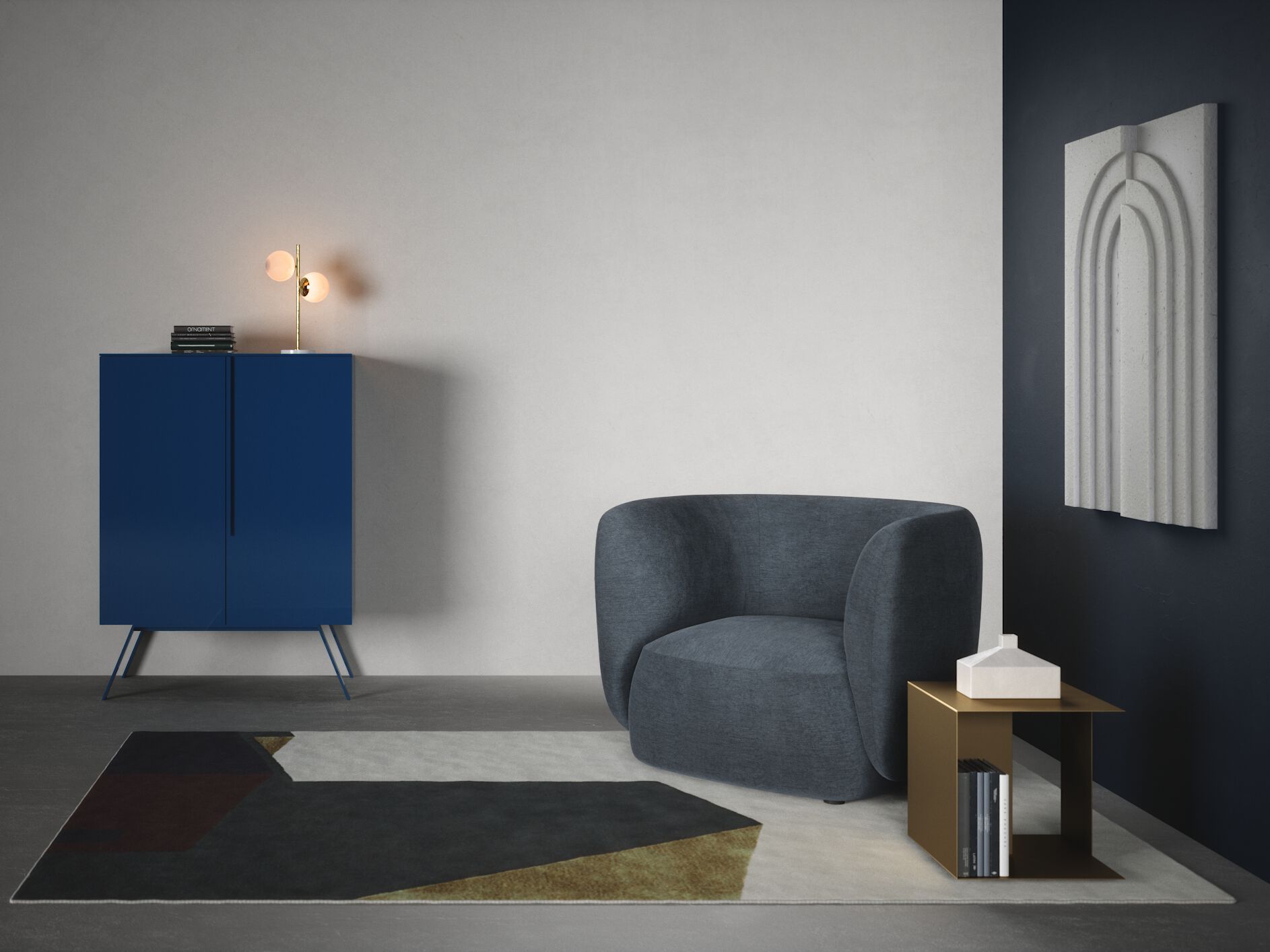 Съемное тканевое кресло с подлокотниками Novamobili Blossom ARCH-00025399