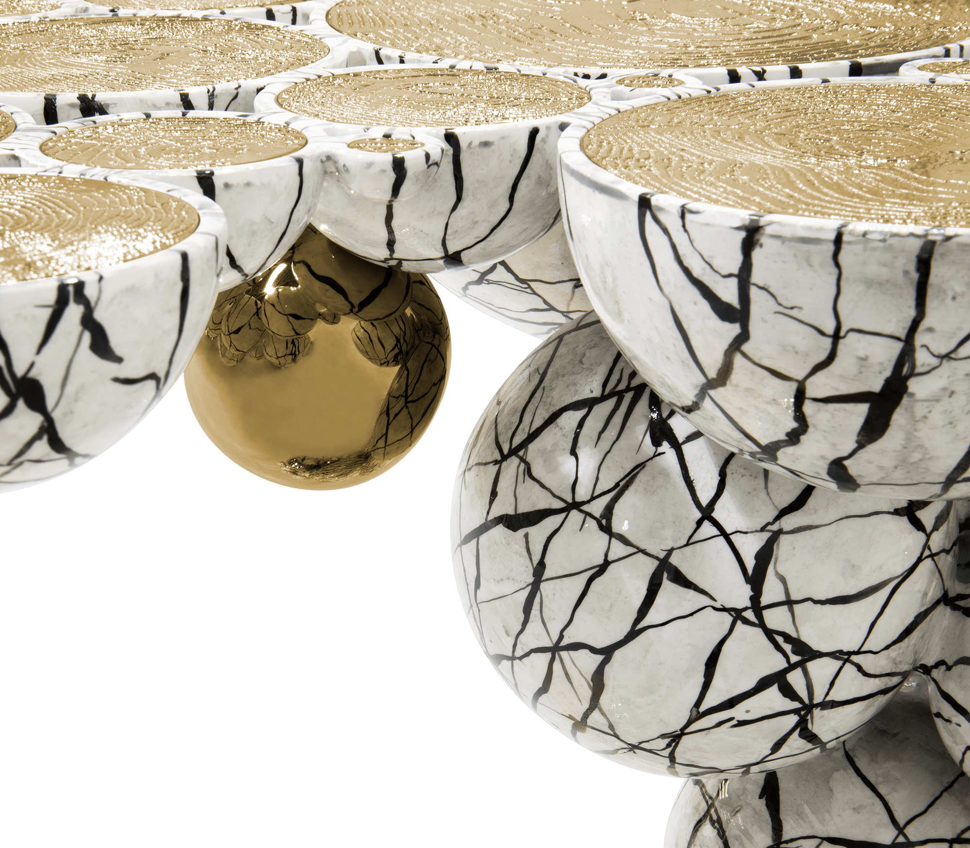 0-110 Консоль Newton из искусственного мрамора Boca Do Lobo  - Вид №5