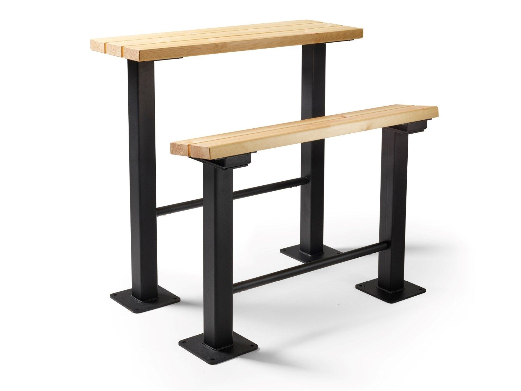 Наружное сиденье из стали и дерева Nola Industrier Schoolyard ARCH-00121966 - Вид №1