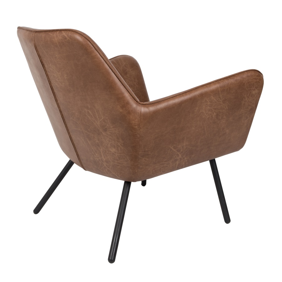 Лаунж кресло Bon коричневое White Label Living 3100040 - Вид №6